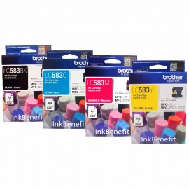 Cartridge Original Brother LC583Y LC-583Y LC-583 Yellow, Tinta Printer Brother MFC-J2510 MFC-J3520 MFC-J3720