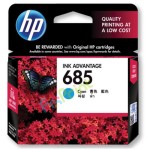 Cartridge Original HP 685 Cyan CZ122AA, Tinta Printer HP Deskjet 4615 4625 3525 5525 6525