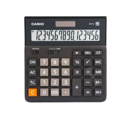 Kalkulator Casio DH-16 16 Digit, Calculator Desktop DH-16-BK 16 Digits Original