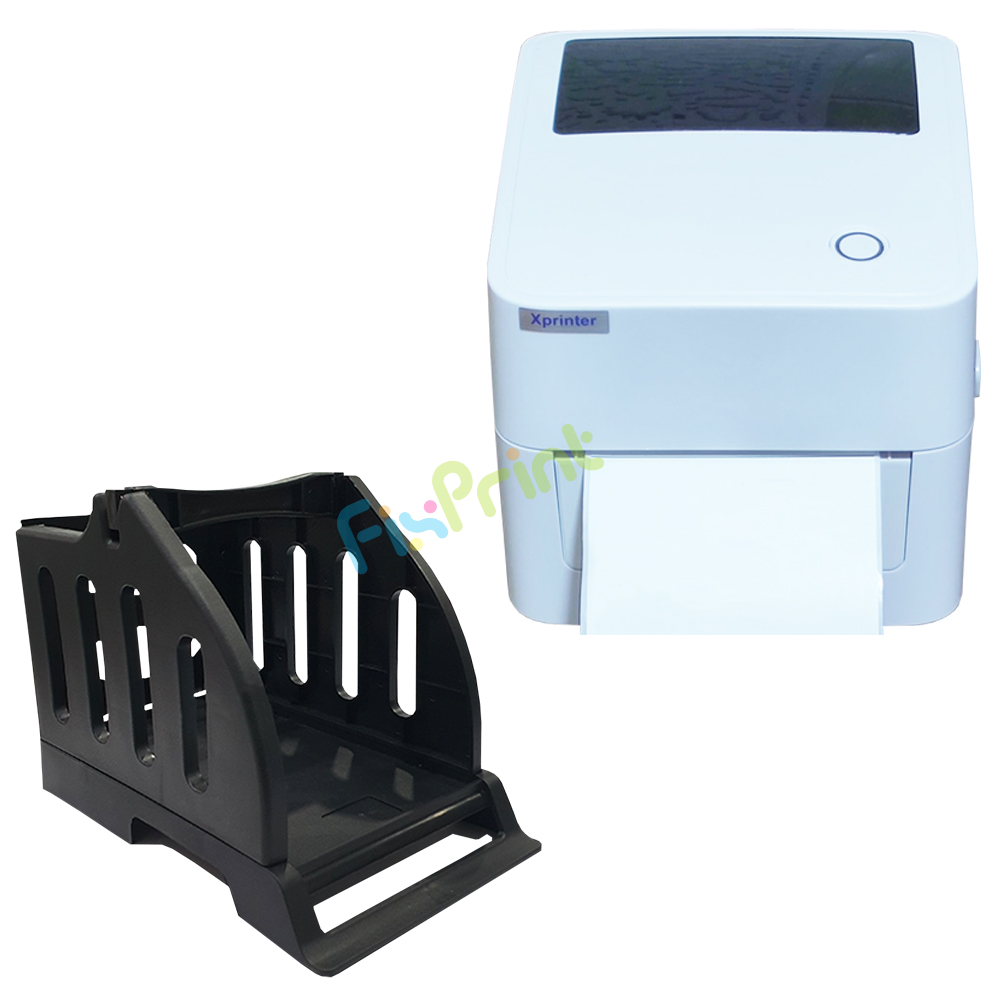 Printer Label Barcode XP-D4601B USB+Bluetooth (PUTIH), XPrinter Thermal D4601B Interface USB+Bluetooth, Printer Cetak Resi+Paper Tray