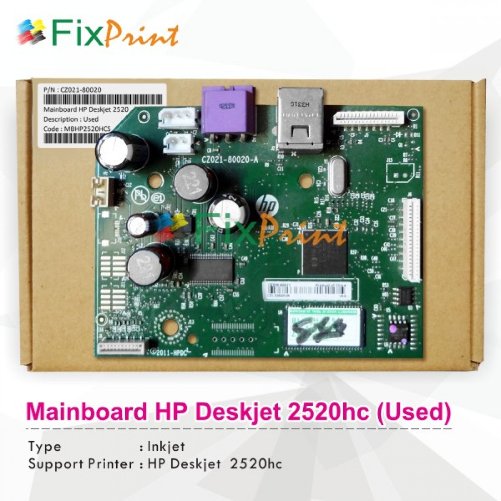 Board HP Deskjet 2520hc Used, Mainboard HP Deskjet 2520hc Used, Motherboard HP 2520hc PN CZ02180020